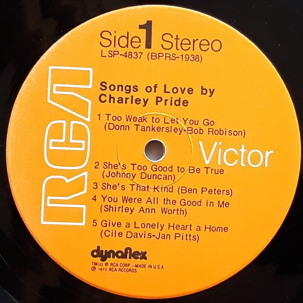 Charley Pride - Songs Of Love By Charley Pride
