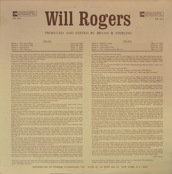 Will Rogers - secondary