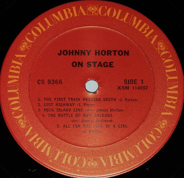 Johnny Horton On Stage - secondary