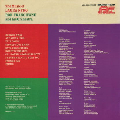 Ron Frangipane And His Orchestra - The Music Of Laura Nyro