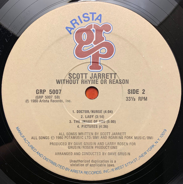 Scott Jarrett - Without Rhyme Or Reason