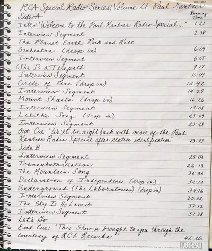 Paul Kantner - RCA Special Radio Series Vol. 21