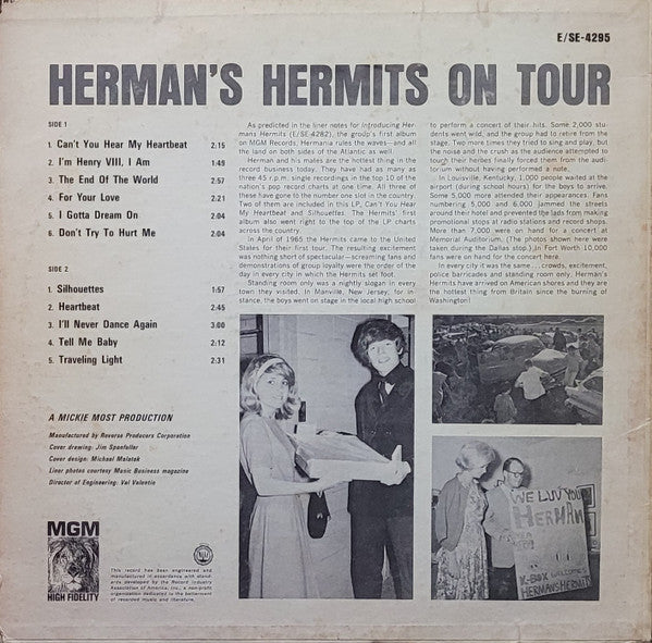 Herman's Hermits On Tour (Their Second Album!) - secondary