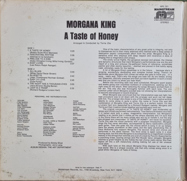 Morgana King - A Taste Of Honey
