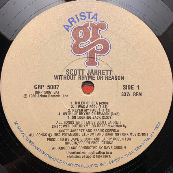 Scott Jarrett - Without Rhyme Or Reason