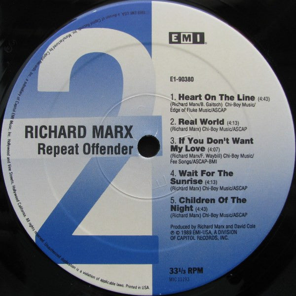 Richard Marx - Repeat Offender
