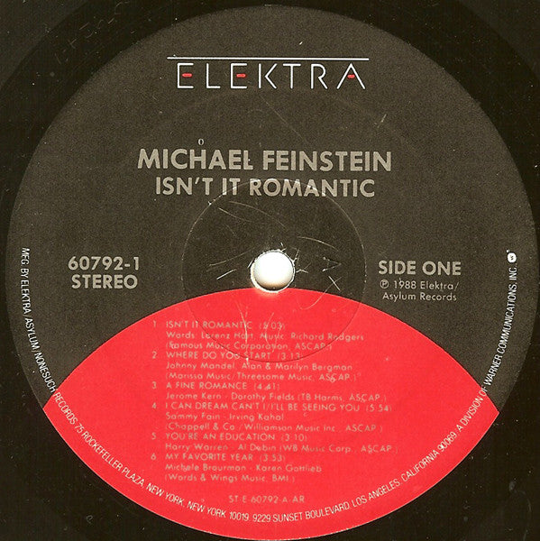 Michael Feinstein - Isn't It Romantic