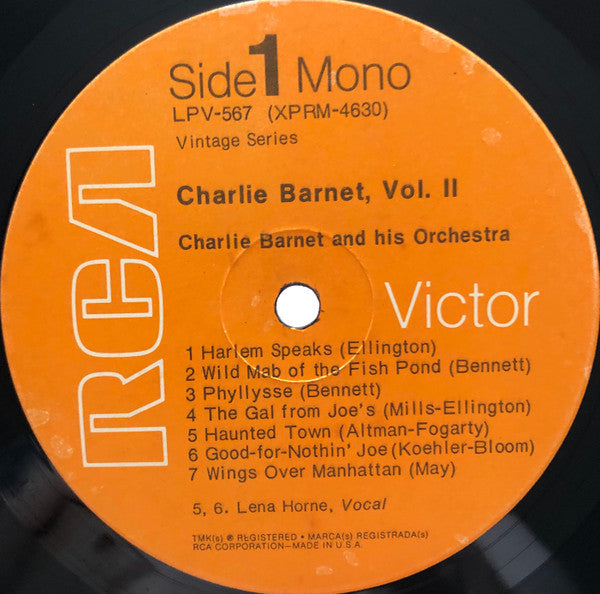 Charlie Barnet, Vol. II - secondary