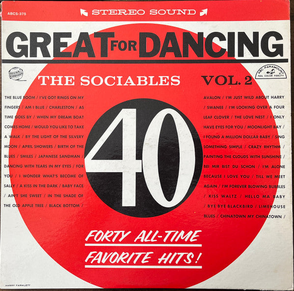 The Sociables - Great For Dancing, Volume 2