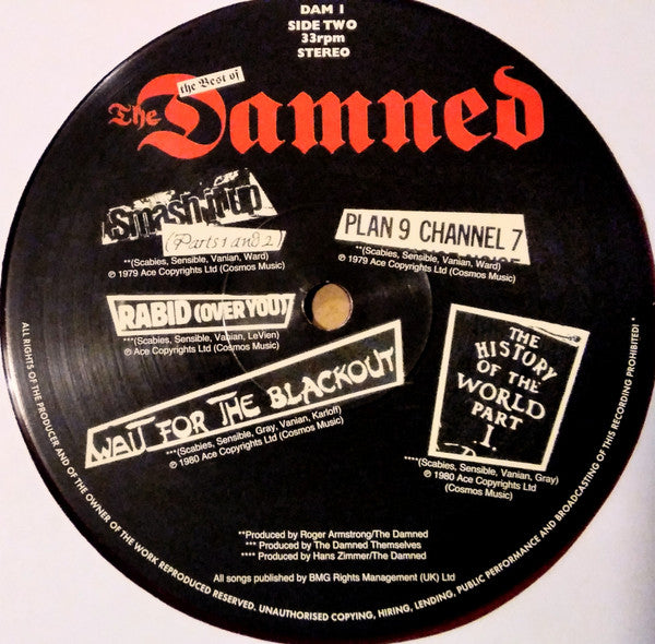 Another Great Record From The Damned: The Best Of The Damned - secondary