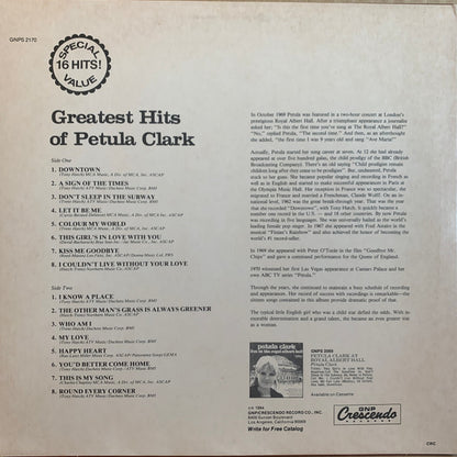 Greatest Hits Of Petula Clark - secondary