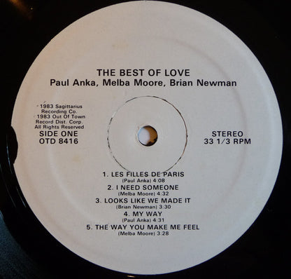 Paul Anka, Melba Moore, Brian Newman - The Best Of Love
