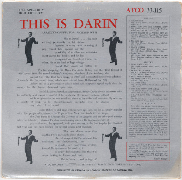 Bobby Darin - This Is Darin