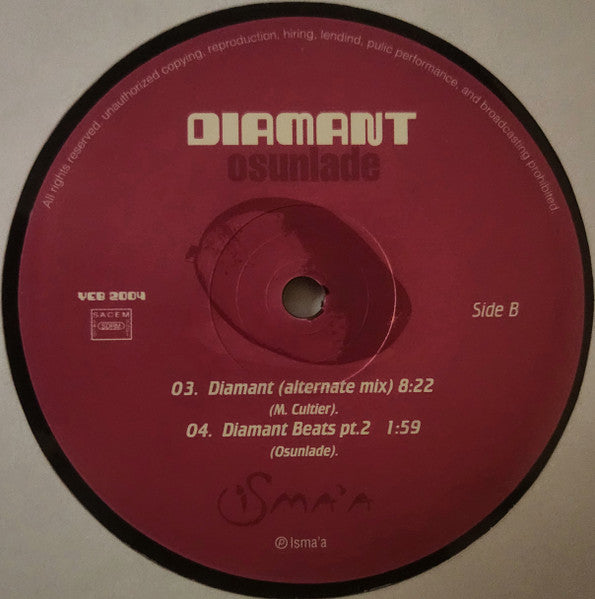 12" Single: Osunlade - Diamant