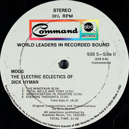 Moog - The Electric Eclectics Of Dick Hyman - secondary
