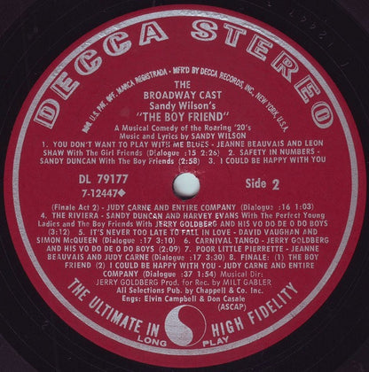 John Yorke, Don Saxon, Michael Hellerman, Judy Carne - The Boy Friend (Broadway Cast Recording)