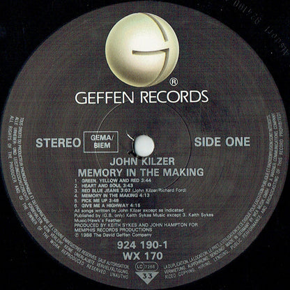 John Kilzer - Memory In The Making
