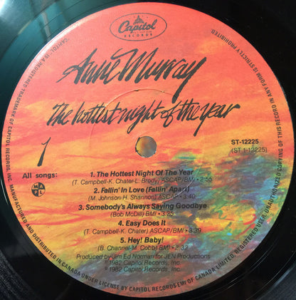 Anne Murray - The Hottest Night Of The Year