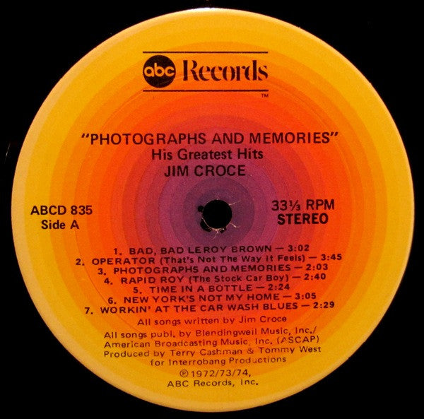 Jim Croce - Photographs & Memories: His Greatest Hits