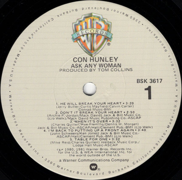 Con Hunley - Ask Any Woman