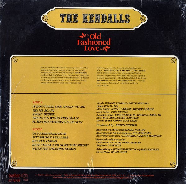 The Kendalls - Old Fashioned Love