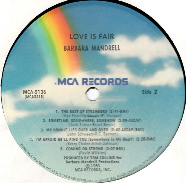 Barbara Mandrell - Love Is Fair