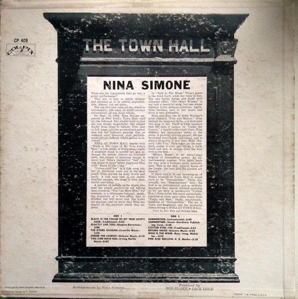 Nina Simone At Town Hall - secondary