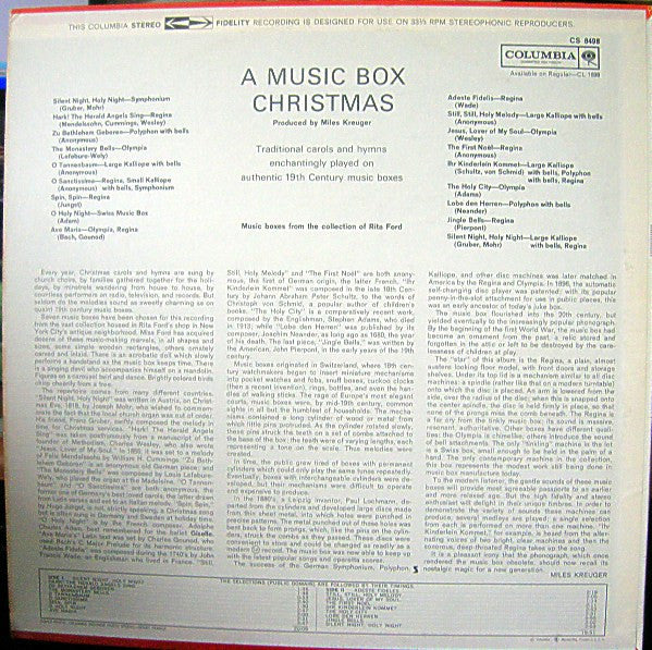 Rita Ford's Music Boxes - A Music Box Christmas