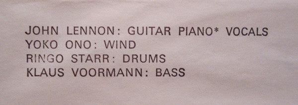 John Lennon, The Plastic Ono Band - John Lennon / Plastic Ono Band