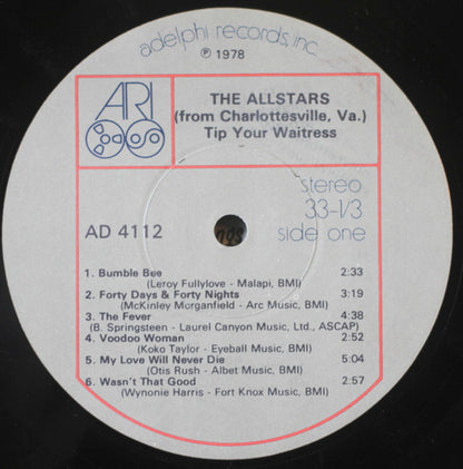 The Allstars from Charlottesville, Va. - Tip Your Waitress
