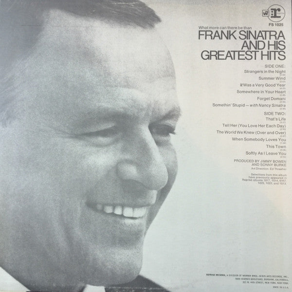 Frank Sinatra's Greatest Hits! - secondary