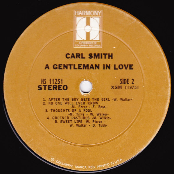 Carl Smith (3) - A Gentleman In Love