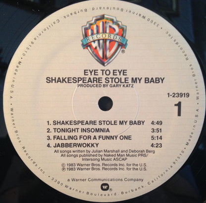 Eye To Eye - Shakespeare Stole My Baby