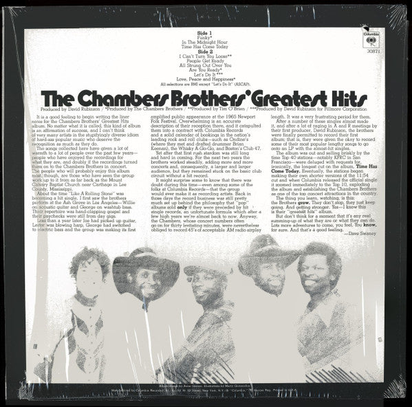The Chambers Brothers' Greatest Hits - secondary