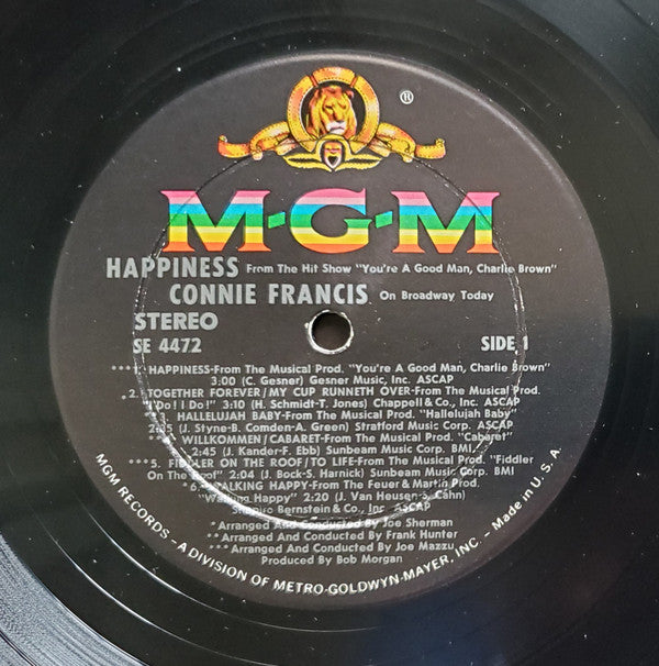 Connie Francis - Happiness - From The Hit Show "You're A Good Man, Charlie Brown"