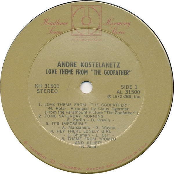 André Kostelanetz - Love Theme From "The Godfather"