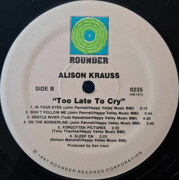 Too Late To Cry - secondary