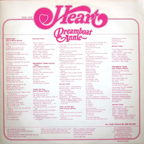Dreamboat Annie - secondary