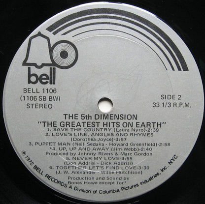 The Fifth Dimension - The Greatest Hits On Earth
