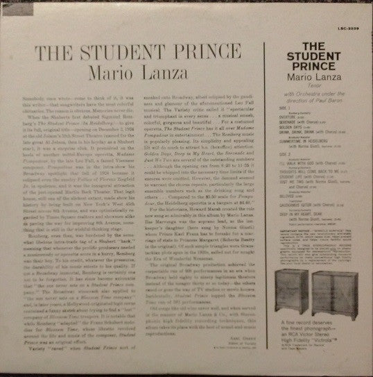 The Student Prince - secondary