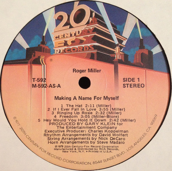 Roger Miller - Making A Name For Myself