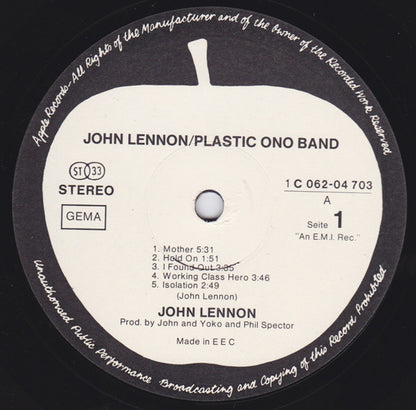 John Lennon, The Plastic Ono Band - John Lennon / Plastic Ono Band