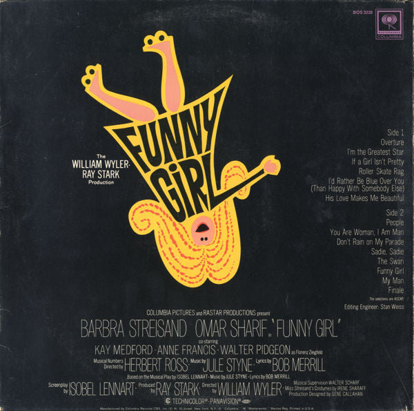 Jule Styne, Bob Merrill, Barbra Streisand, Omar Sharif - Funny Girl (The Original Sound Track Recording)
