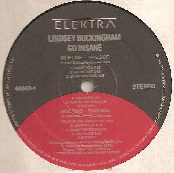 Lindsey Buckingham - Go Insane