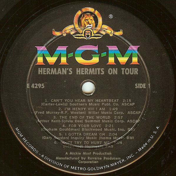 Herman's Hermits On Tour (Their Second Album!) - secondary