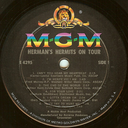 Herman's Hermits On Tour (Their Second Album!) - secondary