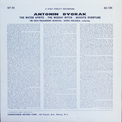 Antonín Dvořák, The Czech Philharmonic Orchestra, Zdeněk Chalabala - Dvorak Symphonic Poems / The Water Sprite / The Midday Witch / The Hussites Overture