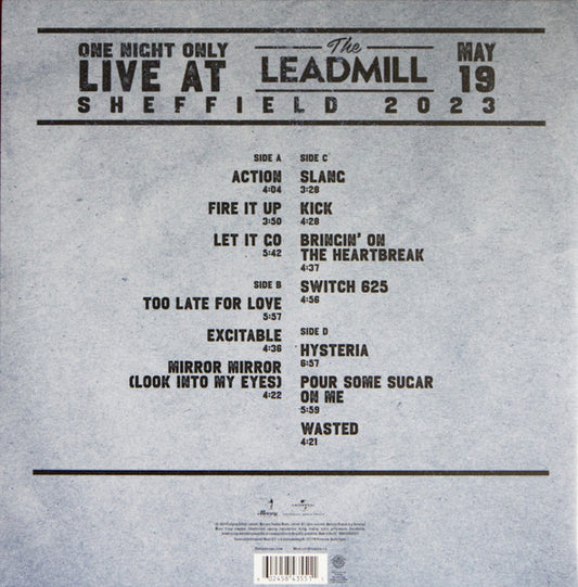 One Night Only: Live At The Leadmill 2023 - secondary