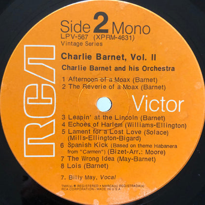 Charlie Barnet, Vol. II - secondary