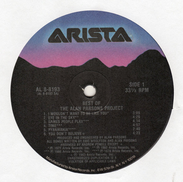 The Best Of The Alan Parsons Project - secondary